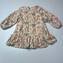 Load image into Gallery viewer, Girls MoiMoin, floral long sleeve dress, GUC, size 5, L: 50cm