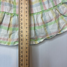 Load image into Gallery viewer, Girls Beatrix Potter, Peter Rabbit lined check cotton dress, embroidered, GUC, size 00, L: 37cm