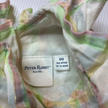 Load image into Gallery viewer, Girls Beatrix Potter, Peter Rabbit lined check cotton dress, embroidered, GUC, size 00, L: 37cm