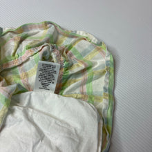 Load image into Gallery viewer, Girls Beatrix Potter, Peter Rabbit lined check cotton dress, embroidered, GUC, size 00, L: 37cm