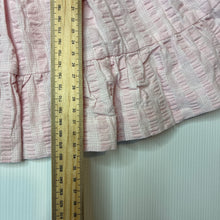 Load image into Gallery viewer, Girls Beatrix Potter, Peter Rabbit lined pink cotton dress, embroidered, EUC, size 000, L: 34cm
