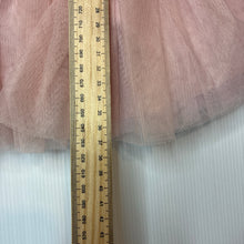 Load image into Gallery viewer, Girls Baby Gap, lined pink cotton blend knit tulle tutu dress, GUC, size 0, L: 37cm