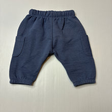 Load image into Gallery viewer, Unisex Dymples, blue ribbed pants, elasticated, EUC, size 000,  