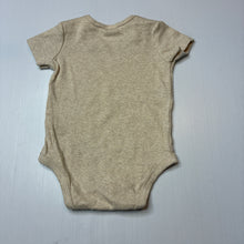 Load image into Gallery viewer, Unisex Anko, beige stretch cotton ribbed bodysuit, EUC, size 0,  