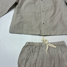 Load image into Gallery viewer, Girls Jamie Kay, check organic cotton long sleeve top &amp; bloomers, EUC, size 000,  