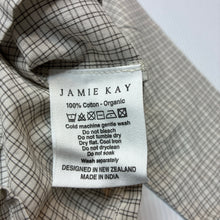 Load image into Gallery viewer, Girls Jamie Kay, check organic cotton long sleeve top &amp; bloomers, EUC, size 000,  