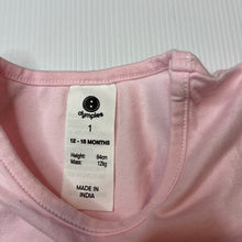 Load image into Gallery viewer, Girls Dymples, pink stretch cotton long sleeve t-shirt, FUC, size 1,  