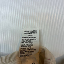 Load image into Gallery viewer, Girls Dymples, cream stretch cotton ribbed long sleeve t-shirt, EUC, size 1,  