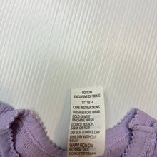 Load image into Gallery viewer, Girls Dymples, purple cotton pointelle top, GUC, size 1,  