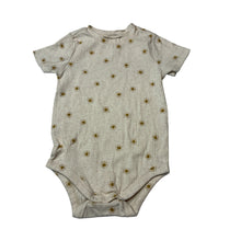 Load image into Gallery viewer, Unisex Target, cream stretch organic cotton ribbed bodysuit, EUC, size 1,  