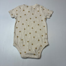 Load image into Gallery viewer, Unisex Target, cream stretch organic cotton ribbed bodysuit, EUC, size 1,  
