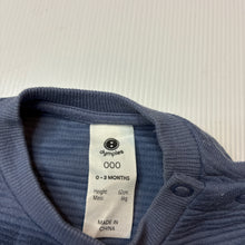 Load image into Gallery viewer, Unisex Dymples, blue ribbed knit sweater, EUC, size 000,  