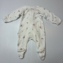 Load image into Gallery viewer, Girls purebaby, cream organic cotton zip coverall, GUC, size 00000,  