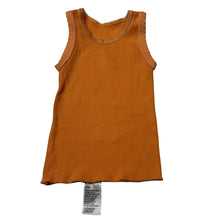 Load image into Gallery viewer, Unisex Tiny Little Wonders, orange cotton ribbed singlet, GUC, size 000,  