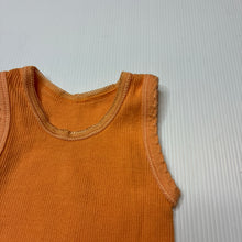Load image into Gallery viewer, Unisex Tiny Little Wonders, orange cotton ribbed singlet, GUC, size 000,  