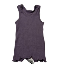 Load image into Gallery viewer, Unisex Bonds, purple cotton ribbed singlet, GUC, size 000,  