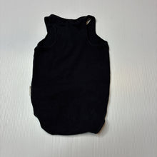 Load image into Gallery viewer, Unisex Bonds, black stretch cotton singletsuit, GUC, size 0000,  