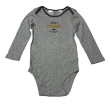 Load image into Gallery viewer, Unisex Carter's, grey cotton long sleeve bodysuit, EUC, size 2,  