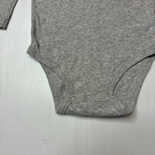 Load image into Gallery viewer, Unisex Carter's, grey cotton long sleeve bodysuit, EUC, size 2,  