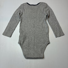Load image into Gallery viewer, Unisex Carter's, grey cotton long sleeve bodysuit, EUC, size 2,  