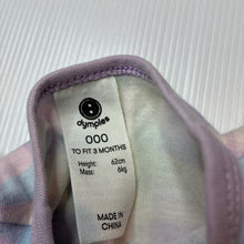 Load image into Gallery viewer, Girls Dymples, check organic cotton zip coverall, FUC, size 000,  