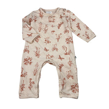 Load image into Gallery viewer, Girls Burrow &amp; Be, pink organic cotton romper, butterfly, FUC, size 00,  