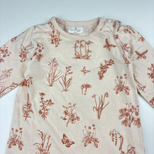 Load image into Gallery viewer, Girls Burrow &amp; Be, pink organic cotton romper, butterfly, FUC, size 00,  