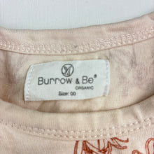 Load image into Gallery viewer, Girls Burrow &amp; Be, pink organic cotton romper, butterfly, FUC, size 00,  