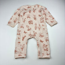 Load image into Gallery viewer, Girls Burrow &amp; Be, pink organic cotton romper, butterfly, FUC, size 00,  