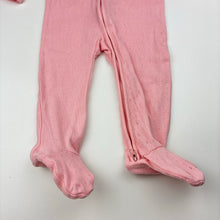 Load image into Gallery viewer, Girls Target, pink cotton pointelle zip coverall, FUC, size 0,  