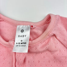 Load image into Gallery viewer, Girls Target, pink cotton pointelle zip coverall, FUC, size 0,  