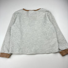 Load image into Gallery viewer, Unisex Cotton On, grey waffle pyjama top, embroidered, FUC, size 7,  