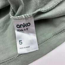 Load image into Gallery viewer, Girls Anko, sage cotton long sleeve t-shirt, bow, GUC, size 5,  