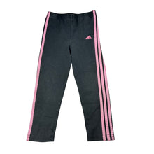Load image into Gallery viewer, Girls Adidas, stretch cotton leggings, elasticated, minor marks, FUC, size 4,  