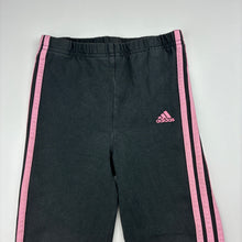 Load image into Gallery viewer, Girls Adidas, stretch cotton leggings, elasticated, minor marks, FUC, size 4,  