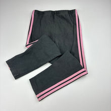 Load image into Gallery viewer, Girls Adidas, stretch cotton leggings, elasticated, minor marks, FUC, size 4,  