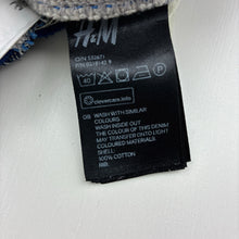 Load image into Gallery viewer, Boys H&amp;M, navy denim jeans, elasticated, FUC, size 5,  