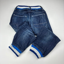 Load image into Gallery viewer, Boys H&amp;M, navy denim jeans, elasticated, FUC, size 5,  