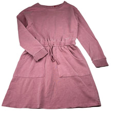 Load image into Gallery viewer, Girls Cotton On, pink cotton long sleeve dress, GUC, size 6, L: 65cm