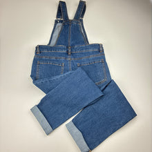 Load image into Gallery viewer, Girls Anko, blue stretch denim overalls / dungarees, GUC, size 8,  