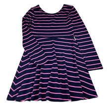 Load image into Gallery viewer, Girls Target, striped cotton blend long sleeve dress, EUC, size 14, L: 76cm