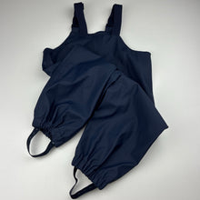 Load image into Gallery viewer, Unisex Anko, navy waterproof overalls, EUC, size 2,  