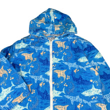 Load image into Gallery viewer, Boys Back Beach Co., velour zip hooded towel, GUC, size 7-11,  