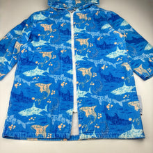 Load image into Gallery viewer, Boys Back Beach Co., velour zip hooded towel, GUC, size 7-11,  