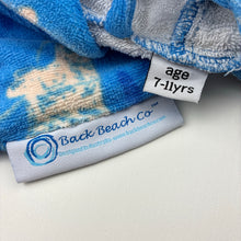 Load image into Gallery viewer, Boys Back Beach Co., velour zip hooded towel, GUC, size 7-11,  