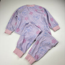 Load image into Gallery viewer, Girls Disney, Elsa, Frozen fleece pyjama suit, pilling, FUC, size 3,  