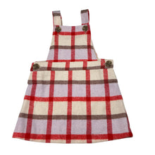 Load image into Gallery viewer, Girls Seed, lined check wool blend dress, GUC, size 3, L: 49cm