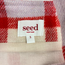 Load image into Gallery viewer, Girls Seed, lined check wool blend dress, GUC, size 3, L: 49cm