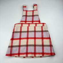 Load image into Gallery viewer, Girls Seed, lined check wool blend dress, GUC, size 3, L: 49cm