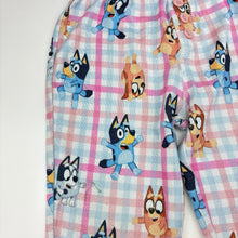 Load image into Gallery viewer, Unisex Bluey, Bluey check pyjama pants, FUC, size 3,  